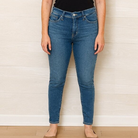 Hudson Jeans Women's Medium Wash Blue Nico Mid Rise Super Skinny Jeans size 28 - Picture 1 of 8